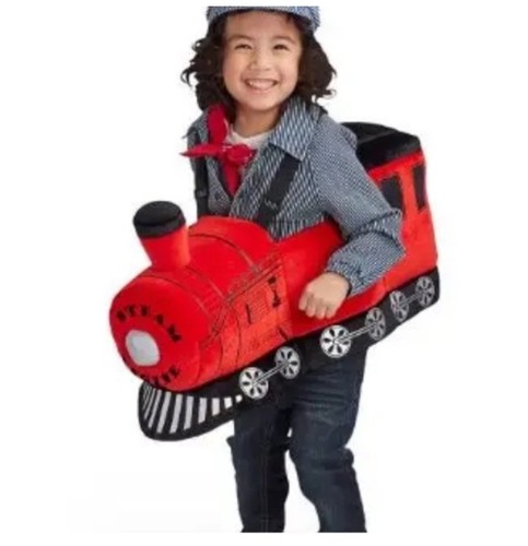 Red train costume plush ride - costume,,