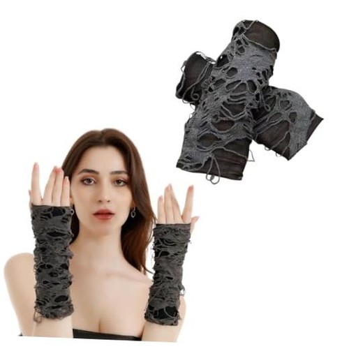 Gothic y2k fingerless glove - y2k,
