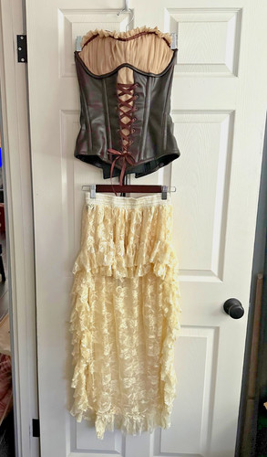 Real leather daisy - leather, corsets